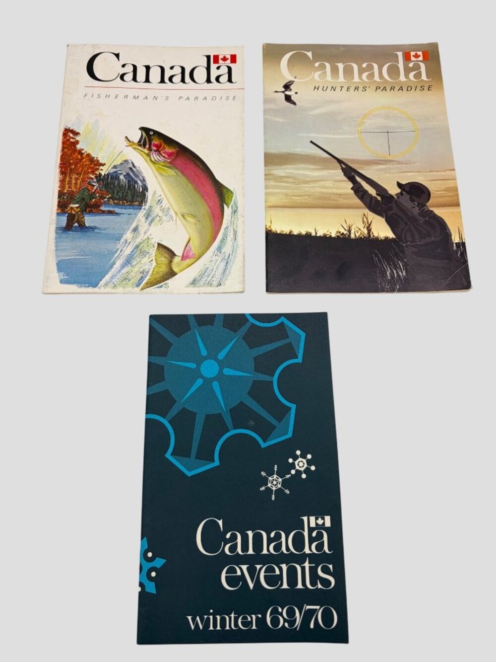 1970s Canadian Travel Brochures Fishing Hunting Events Tourism Vintage Lot 3
